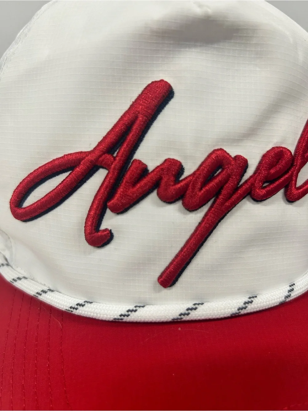 Los Angeles Men’s MLB Angels '47 White Chamberlain Hitch Adjustable Hat OSFA